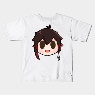 Genshin impact Zhongli chibi head Kids T-Shirt